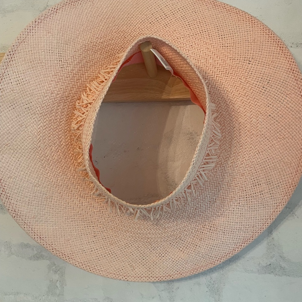 Elegant Pink Straw Hat
